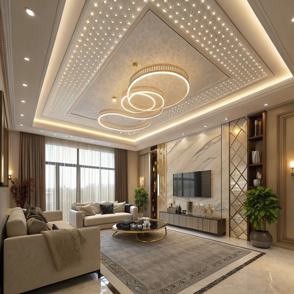 Modern kitchen in warm white