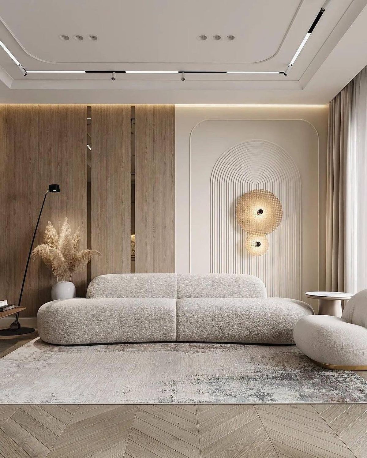 Serene bedroom interior in warm neutrals
